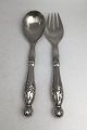 Georg Jensen Sølv Ornamental Salatsæt No. 159