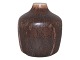 SaxboLille vase med brun glasur