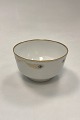 Royal Copenhagen Stel No. 118/2048 Skål Påfugl med Guldkant