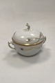 Royal Copenhagen Stel No. 118/9178 Sukkerskål Påfugl med Guldkant