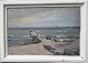 Arthur Nielsen: Maleri med motiv fra Tisvilde Strand ca. 1930