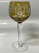 Rømer Glas Portvin Vin Gylden brun.Højde 12 cm