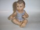 Dahl Jensen Figur, 
Siddende Baby.
web 6194