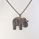 Herman Siersbøl halskæde med elefant Sterling sølv71 cm