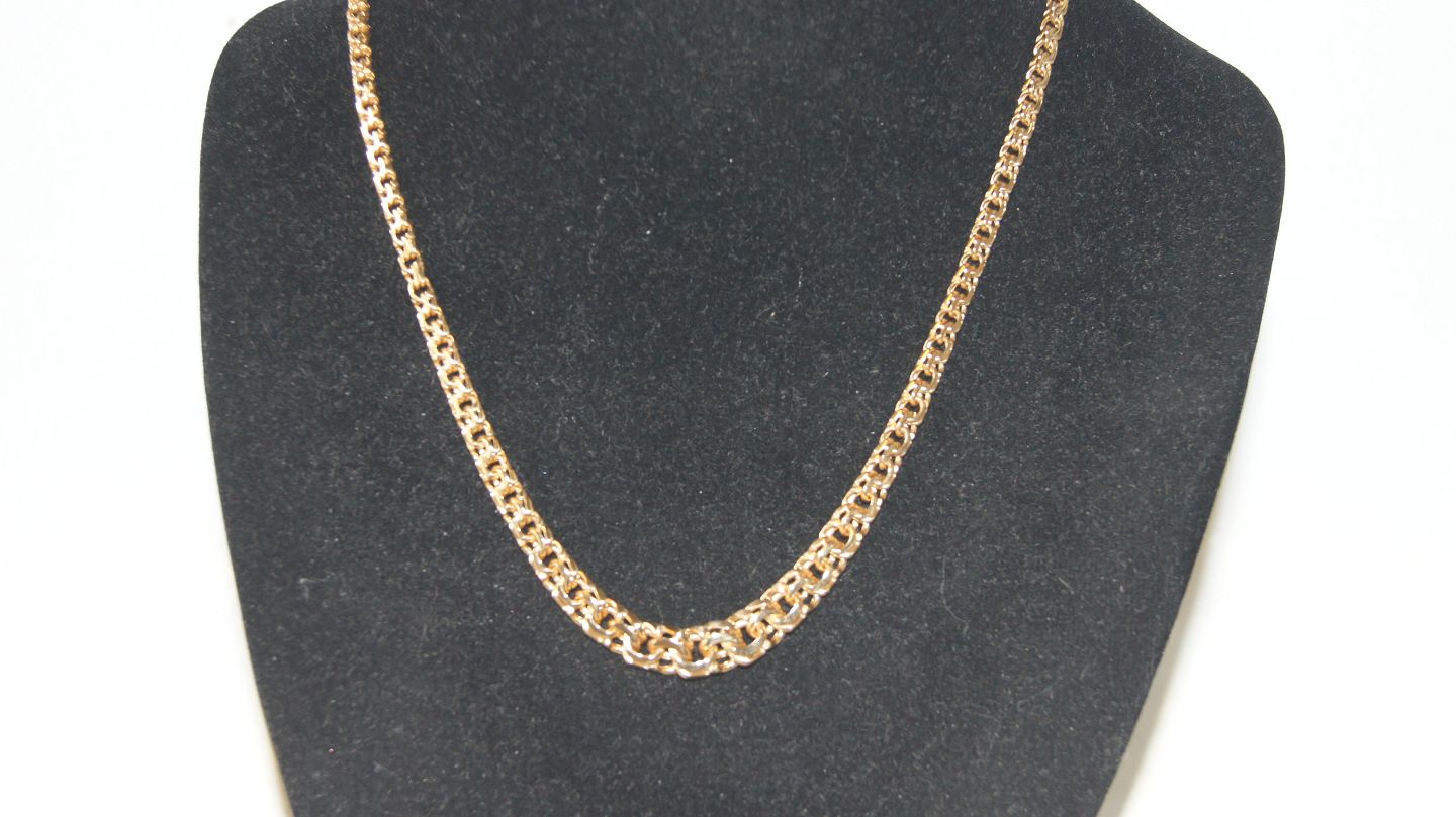 dansk dækning heltinde KAD ringen - Elegant Bismark halskæde med forløb 14 karat Guld - Elegant Bismark  halskæde med forløb 14 karat Guld