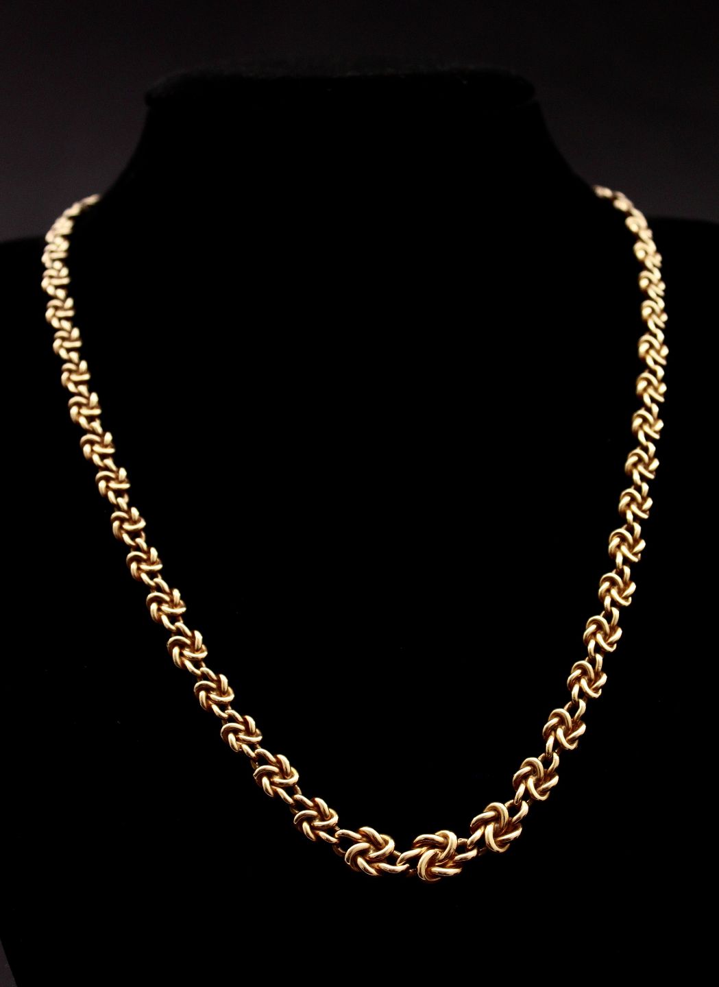 ringen - 14 karat guld knude - 14 karat guld knude halskæde