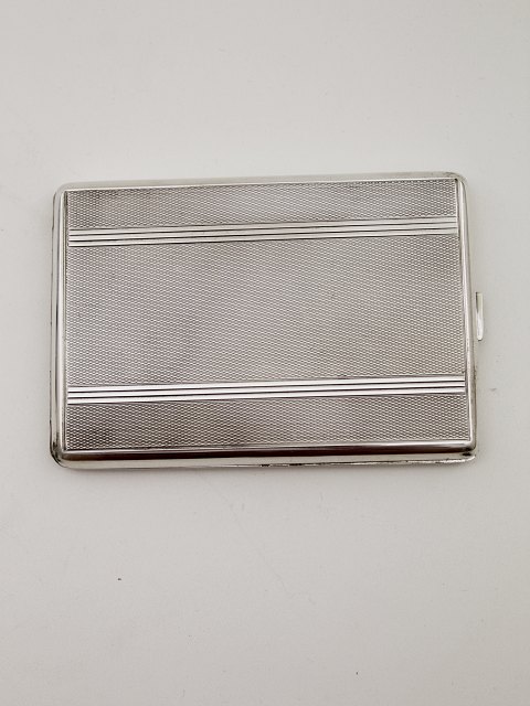 Silver art deco cigarette case