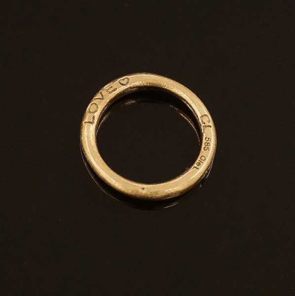 Charlotte Lynggaard Love Ring aus 14kt Gold. Ringgr. 52