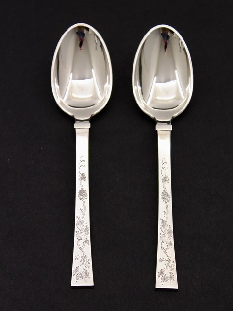 Hans Hansen arvesølv no. 12 dessert spoon 16.8 cm.