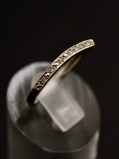 18 kt. hvidguld ring