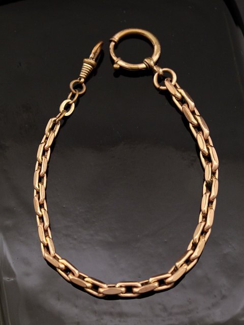 Gilded pocket watch chain