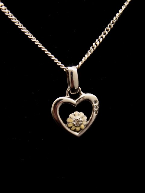 Sterling silver heart pendant